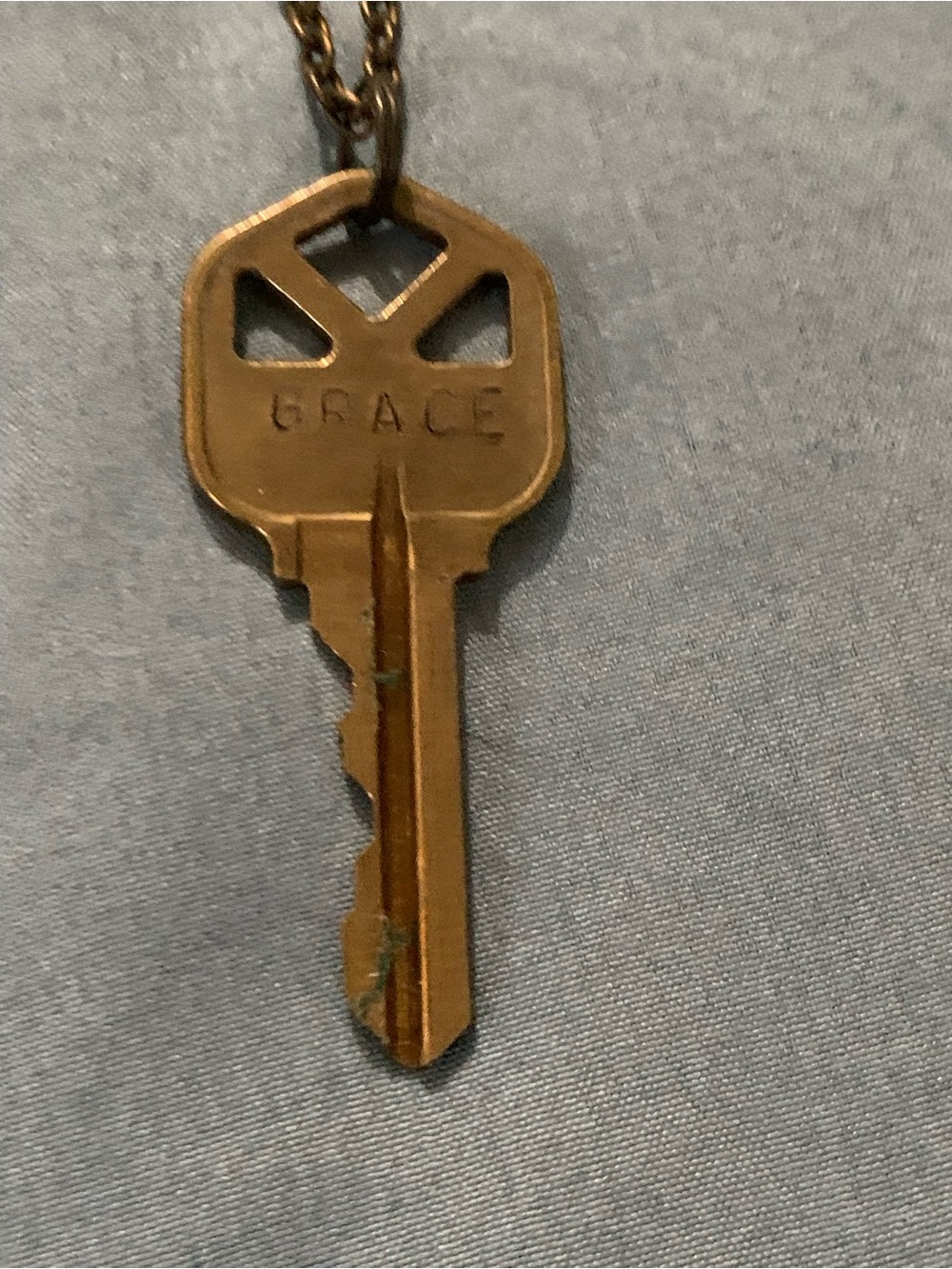 The Giving Keys “Grace” Gold-Tone Key Pendant Necklace